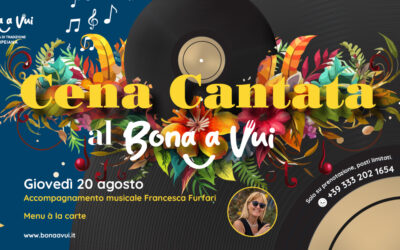 Cena Cantata 20 agosto